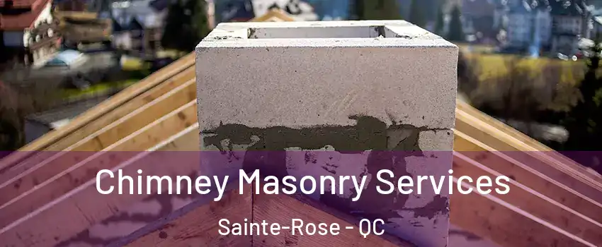 Chimney Masonry Services Sainte-Rose - QC